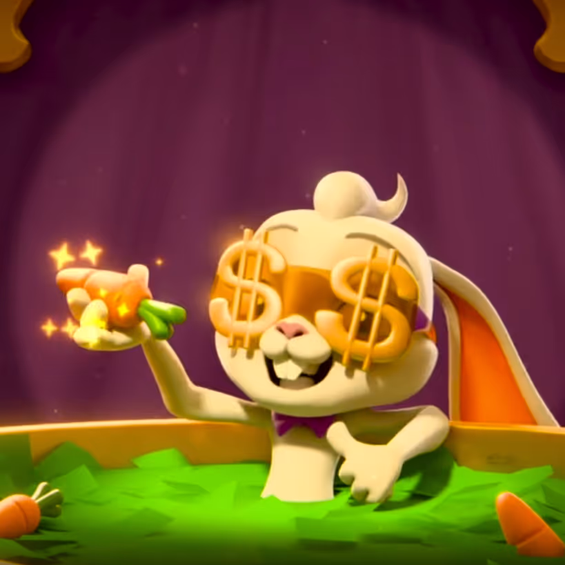 RichRoger Casino mascot presenting online casino bonus rewards and casino freebies